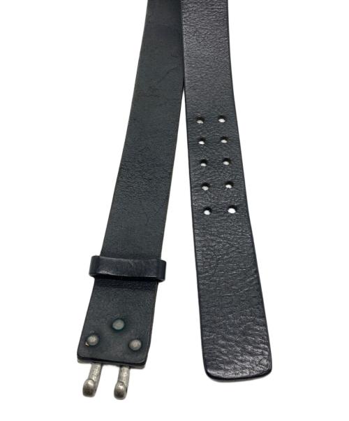 STONE ISLAND（ストーンアイランド）STONE ISLAND (ストーンアイランド) レザーベルト ブラック サイズ:85/34の古着・服飾アイテム