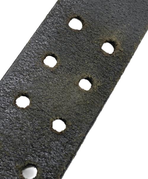 STONE ISLAND（ストーンアイランド）STONE ISLAND (ストーンアイランド) レザーベルト ブラック サイズ:85/34の古着・服飾アイテム