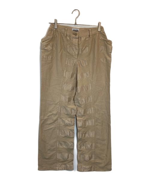 ISSEY MIYAKE FETE（イッセイミヤケフェット）ISSEY MIYAKE FETE (イッセイミヤケフェット) 切替デザインパンツ ベージュ サイズ:SIZE 2の古着・服飾アイテム