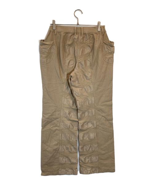 ISSEY MIYAKE FETE（イッセイミヤケフェット）ISSEY MIYAKE FETE (イッセイミヤケフェット) 切替デザインパンツ ベージュ サイズ:SIZE 2の古着・服飾アイテム