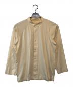 HOMME PLISSE ISSEY MIYAKEオム プリッセ イッセイ ミヤケ）の古着「コットンバンドカラーシャツ」｜イエロー