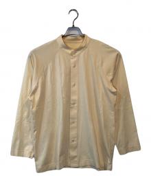 HOMME PLISSE ISSEY MIYAKE（オム プリッセ イッセイ ミヤケ）の古着「コットンバンドカラーシャツ」｜イエロー