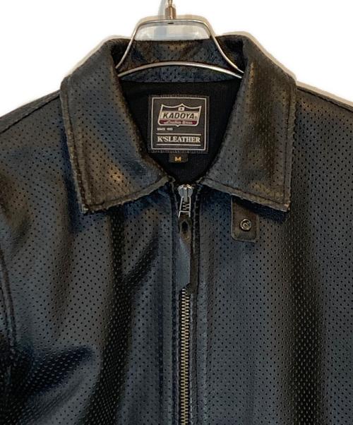 KADOYA（カドヤ）KADOYA (カドヤ) K'S LEATHERジャケット ブラック サイズ:Mの古着・服飾アイテム