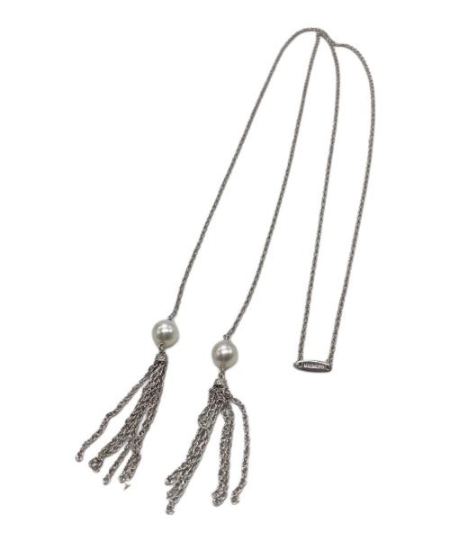 MIKIMOTO（ミキモト）MIKIMOTO (ミキモト) パールフリンジネックレス シルバーの古着・服飾アイテム
