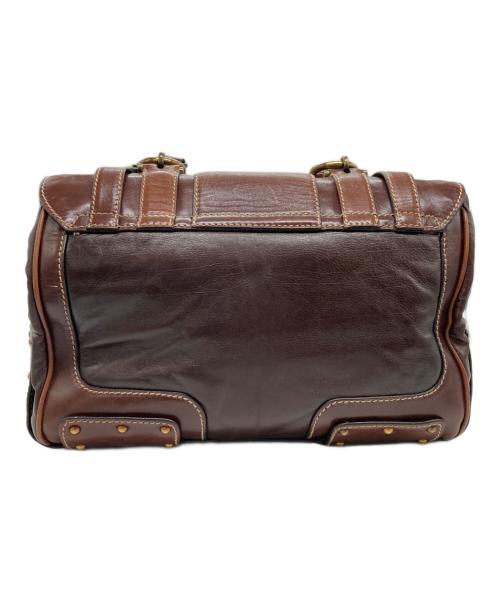 DOLCE & GABBANA（ドルチェ＆ガッバーナ）DOLCE & GABBANA (ドルチェ＆ガッバーナ) レザー2WAYバッグ ブラウンの古着・服飾アイテム