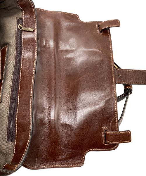 DOLCE & GABBANA（ドルチェ＆ガッバーナ）DOLCE & GABBANA (ドルチェ＆ガッバーナ) レザー2WAYバッグ ブラウンの古着・服飾アイテム