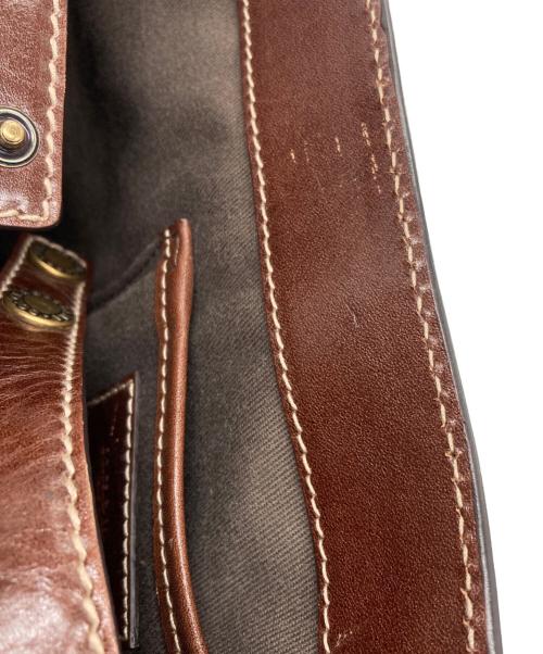 DOLCE & GABBANA（ドルチェ＆ガッバーナ）DOLCE & GABBANA (ドルチェ＆ガッバーナ) レザー2WAYバッグ ブラウンの古着・服飾アイテム