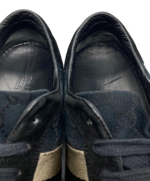 GUCCI（グッチ）GUCCI (グッチ) ローカットスニーカー ネイビー サイズ:6 1/2の古着・服飾アイテム