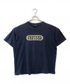stussyステューシー）の古着「プリントTシャツ」｜ネイビー