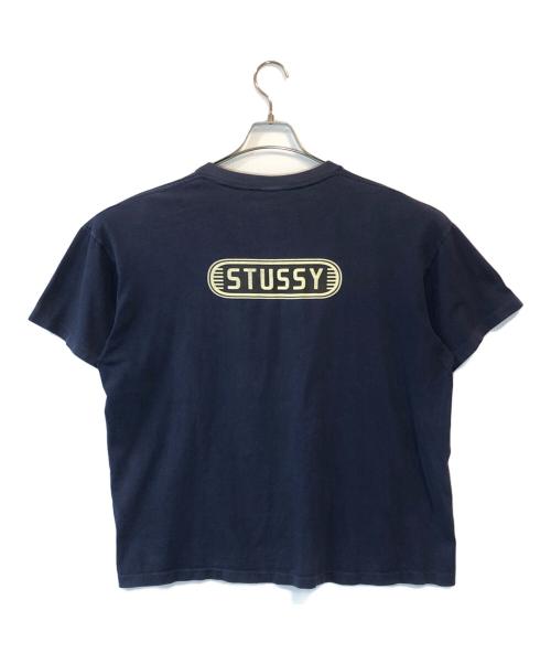 stussy（ステューシー）stussy (ステューシー) プリントTシャツ ネイビー サイズ:Lの古着・服飾アイテム
