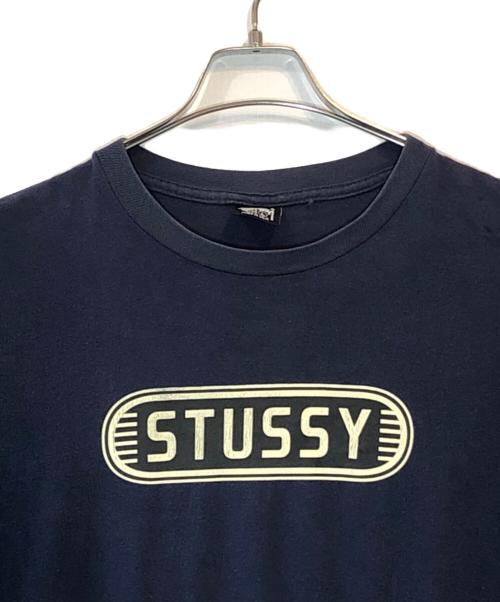 stussy（ステューシー）stussy (ステューシー) プリントTシャツ ネイビー サイズ:Lの古着・服飾アイテム