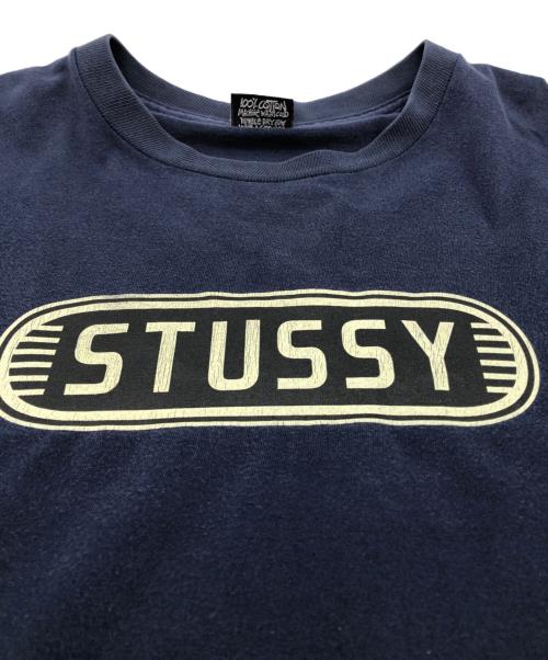 stussy（ステューシー）stussy (ステューシー) プリントTシャツ ネイビー サイズ:Lの古着・服飾アイテム