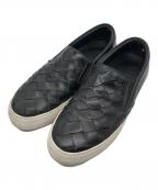 SUNNY PELLICOサニーペリコー）の古着「編み込みレザースリッポン」｜ブラック