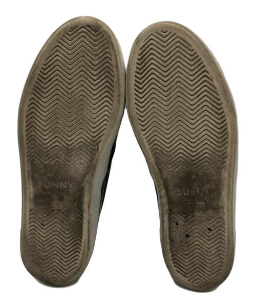 SUNNY PELLICO（サニーペリコー）SUNNY PELLICO (サニーペリコー) 編み込みレザースリッポン ブラック サイズ:SIZE 39の古着・服飾アイテム