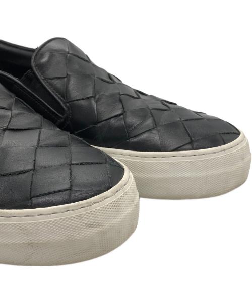 SUNNY PELLICO（サニーペリコー）SUNNY PELLICO (サニーペリコー) 編み込みレザースリッポン ブラック サイズ:SIZE 39の古着・服飾アイテム