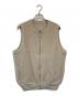 crepuscule（クレプスキュール）の古着「Moss Stitch Zip Vest」｜ベージュ