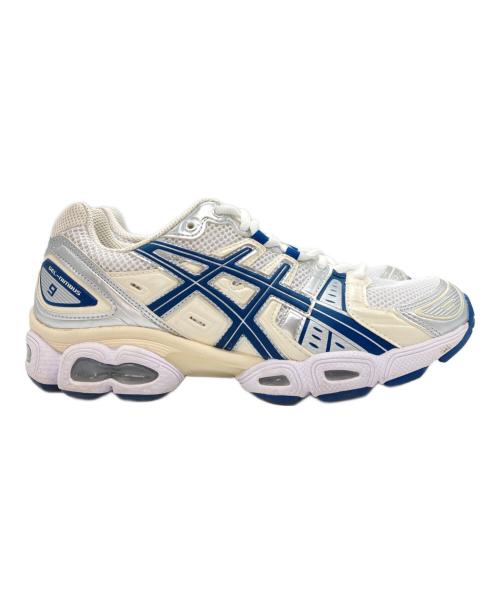 asics（アシックス）asics (アシックス) GEL-NIMBUS9 ネイビー×ベージュ サイズ:25.5ｃｍの古着・服飾アイテム