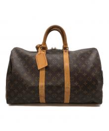 LOUIS VUITTON（ルイ ヴィトン）の古着「キーポル50 ボストンバッグ」｜ブラウン