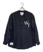 WTAPSダブルタップス）の古着「COTTON. TWILL. LEAGUE シャツ」｜ブラック