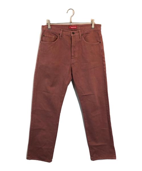 SUPREME（シュプリーム）Supreme (シュプリーム) Washed Regular Jean ピンク サイズ:SIZE 32の古着・服飾アイテム