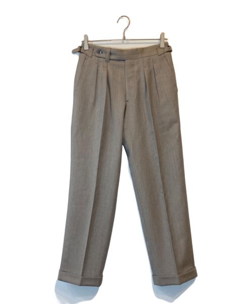 IGARASHI TROUSERS（イガラシ トラウザーズ）IGARASHI TROUSERS (イガラシ トラウザーズ) ウールタックスラックス ブラウン サイズ:表記なしの古着・服飾アイテム
