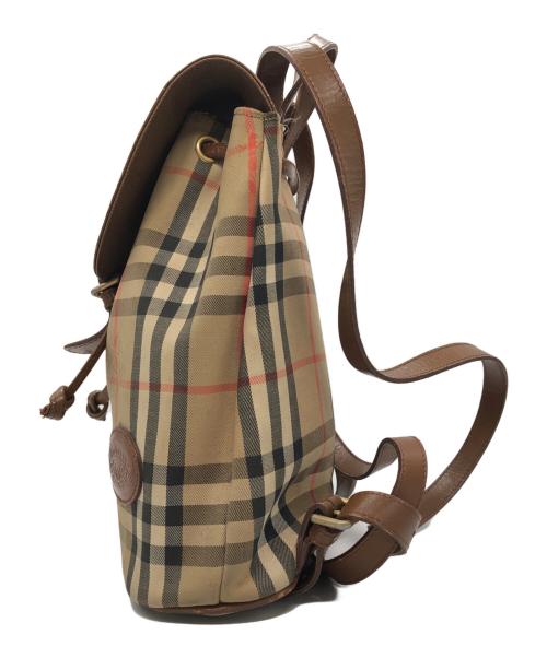 Burberry's（バーバリー）Burberry's (バーバリーズ) ノバチェックミニリュック ブラウンの古着・服飾アイテム