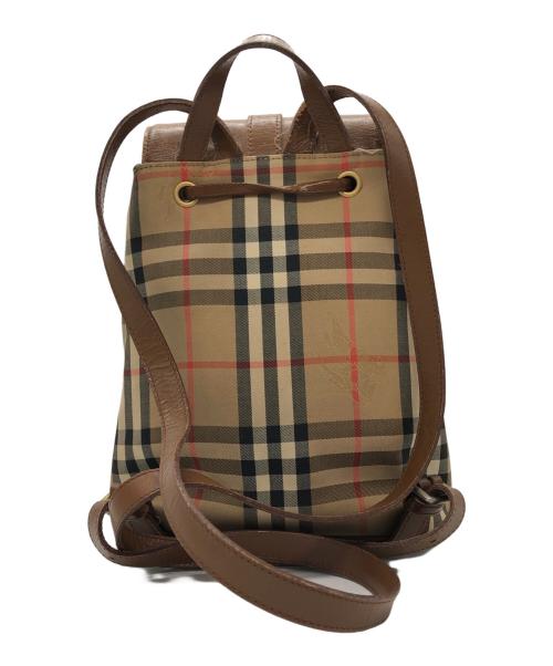Burberry's（バーバリー）Burberry's (バーバリーズ) ノバチェックミニリュック ブラウンの古着・服飾アイテム