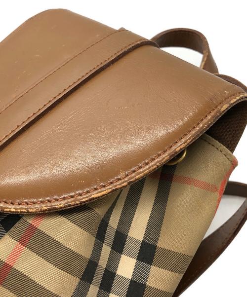 Burberry's（バーバリー）Burberry's (バーバリーズ) ノバチェックミニリュック ブラウンの古着・服飾アイテム
