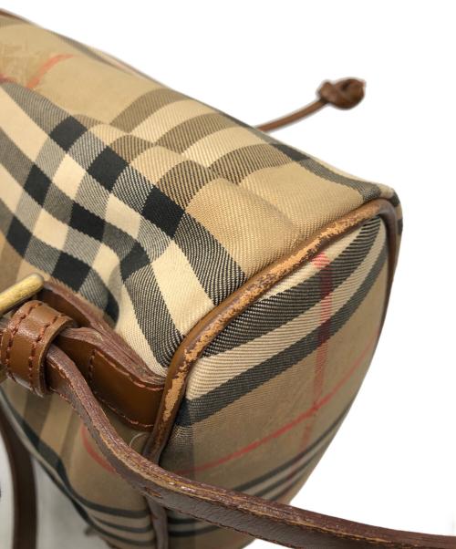 Burberry's（バーバリー）Burberry's (バーバリーズ) ノバチェックミニリュック ブラウンの古着・服飾アイテム