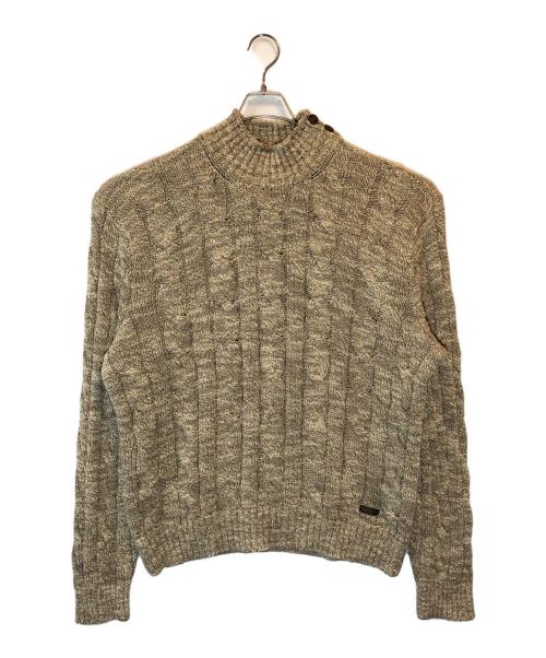 POLO RALPH LAUREN（ポロ・ラルフローレン）POLO RALPH LAUREN (ポロ・ラルフローレン) ケーブルニット ブラウン サイズ:XLの古着・服飾アイテム