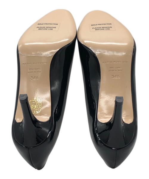 FABIO RUSCONI（ファビオルスコーニ）FABIO RUSCONI (ファビオルスコーニ) エナメルパンプス ブラック サイズ:34 1/2の古着・服飾アイテム