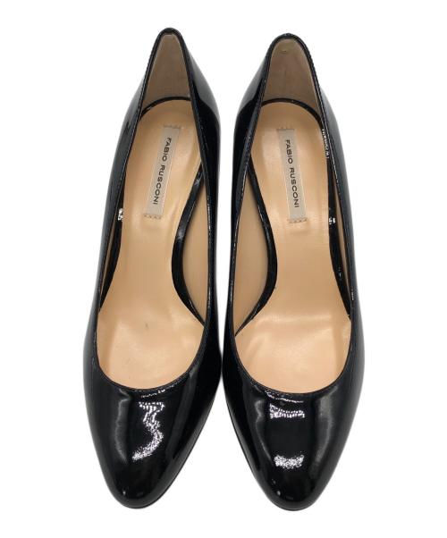 FABIO RUSCONI（ファビオルスコーニ）FABIO RUSCONI (ファビオルスコーニ) エナメルパンプス ブラック サイズ:34 1/2の古着・服飾アイテム