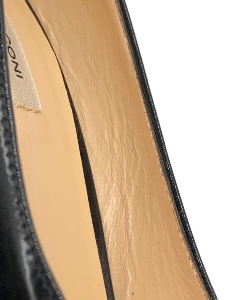 FABIO RUSCONI（ファビオルスコーニ）FABIO RUSCONI (ファビオルスコーニ) エナメルパンプス ブラック サイズ:34 1/2の古着・服飾アイテム