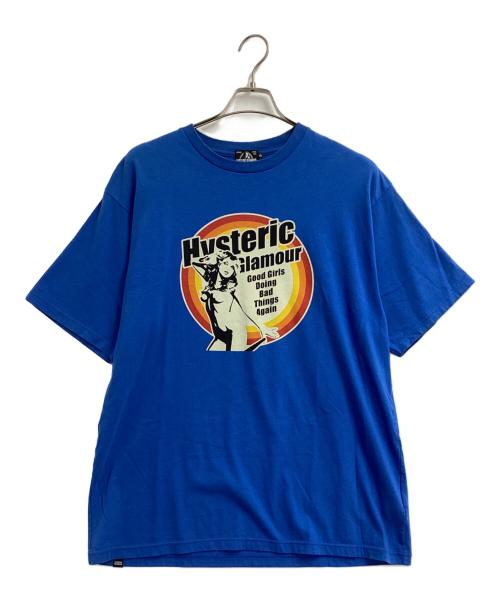 Hysteric Glamour（ヒステリックグラマー）Hysteric Glamour (ヒステリックグラマー) GOOD GIRL Tシャツ（グッドガールTシャツ） ブルー サイズ:XLの古着・服飾アイテム