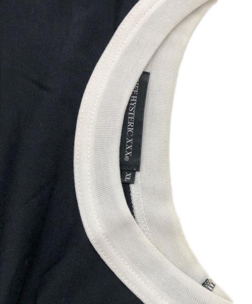 Thee Hysteric XXX（ジィ ヒステリックトリプルエックス）Thee Hysteric XXX (ジィ ヒステリックトリプルエックス) ヒスバタフライ リンガーTシャツ ブラック サイズ:SIZE XLの古着・服飾アイテム