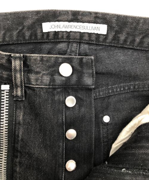 JOHN LAWRENCE SULLIVAN（ジョン ローレンス サリバン）JOHN LAWRENCE SULLIVAN (ジョン ローレンス サリバン) BLEACHED DENIM ZIPPED PANTS ブラック サイズ:SIZE 44の古着・服飾アイテム