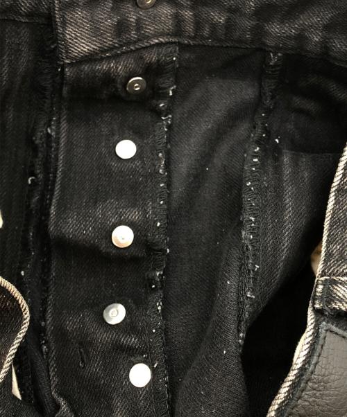 JOHN LAWRENCE SULLIVAN（ジョン ローレンス サリバン）JOHN LAWRENCE SULLIVAN (ジョン ローレンス サリバン) BLEACHED DENIM ZIPPED PANTS ブラック サイズ:SIZE 44の古着・服飾アイテム