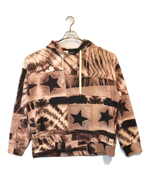 JUST CAVALLI（ジャストカヴァリ）JUST CAVALLI (ジャストカヴァリ) 総柄パーカー ピンク サイズ:Lの古着・服飾アイテム