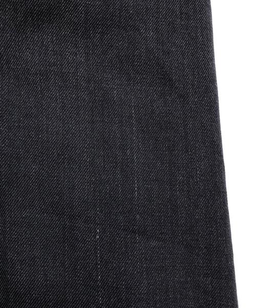 COMME des GARCONS HOMME（コムデギャルソン オム）COMME des GARCONS HOMME (コムデギャルソン オム) リネン混ウールタックスラックスパンツ ブラック サイズ:SIZE Mの古着・服飾アイテム