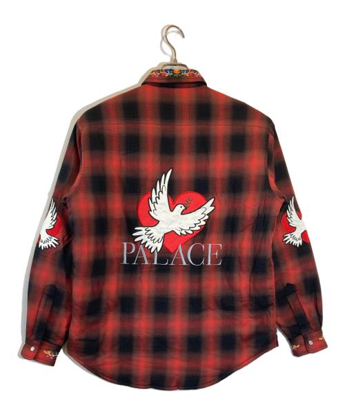 PALACE（パレス）PALACE (パレス) DOVE SHIRT RED レッド サイズ:SIZE Sの古着・服飾アイテム
