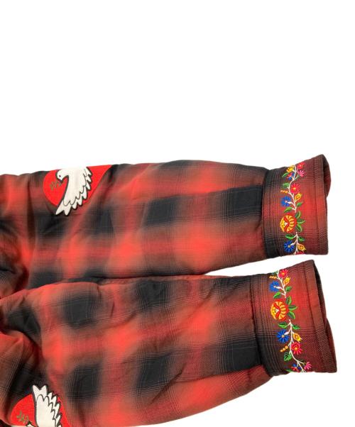 PALACE（パレス）PALACE (パレス) DOVE SHIRT RED レッド サイズ:SIZE Sの古着・服飾アイテム