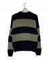 PALACE (パレス) OPEN STRIPE KNIT ブラック サイズ:L：23000円