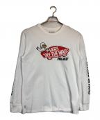 VANS×PALACEヴァンズ×パレス）の古着「ロングスリーブカットソー」｜ホワイト