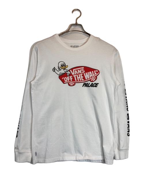 VANS（ヴァンズ）VANS (ヴァンズ) PALACE (パレス) ロングスリーブカットソー ホワイト サイズ:Mの古着・服飾アイテム