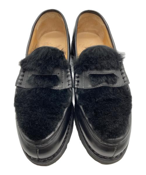 PARABOOT（パラブーツ）PARABOOT (パラブーツ) ORSAY LAPIN/ ラビットファーローファー ブラック サイズ:SIZE 5の古着・服飾アイテム