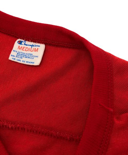 Champion（チャンピオン）Champion (チャンピオン) フットボールTシャツ / トリコタグ前期 / 82-85年 レッド サイズ:MEDIUMの古着・服飾アイテム