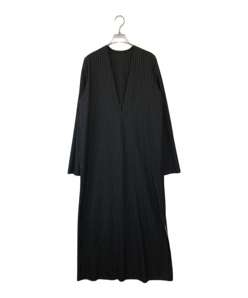 CITYSHOP（シティショップ）CITYSHOP (シティショップ) V NECK LEAN DRESS：ワンピース ブラック サイズ:38 未使用品の古着・服飾アイテム