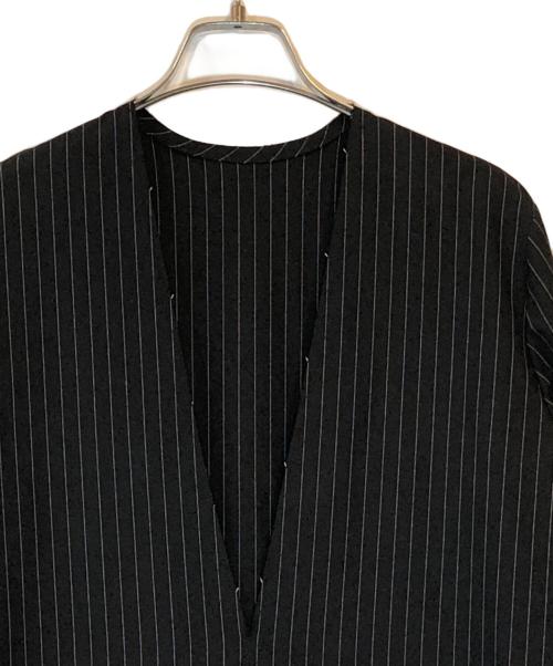 CITYSHOP（シティショップ）CITYSHOP (シティショップ) V NECK LEAN DRESS：ワンピース ブラック サイズ:38 未使用品の古着・服飾アイテム