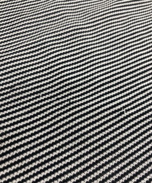 GUCCI（グッチ）GUCCI (グッチ) ロゴ刺繍ボーダータンクトップ ブラック サイズ:SIZE Sの古着・服飾アイテム