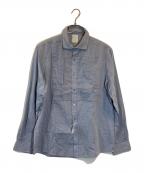 BROOKS BROTHERSブルックスブラザーズ）の古着「フロントプリーツシャツ」｜ブルー